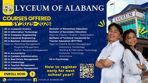 lyceum alabang courses|Lyceum of Alabang: bachelor's programs offered .